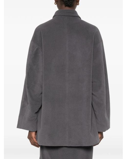A.M.G Gray Veste À Boutonnière
