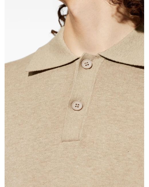 Samsøe & Samsøe White Sanino Long-Sleeves Polo Shirt for men