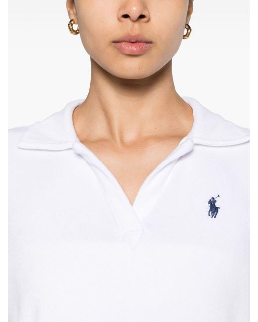 Polo Ralph Lauren Poloshirt Van Badstof in het White