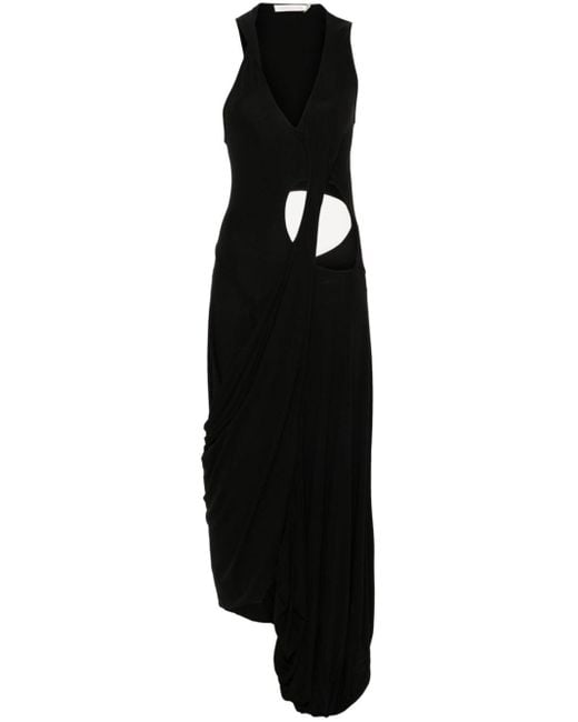 Christopher Esber Black Asymmetrisches Coronado Kleid