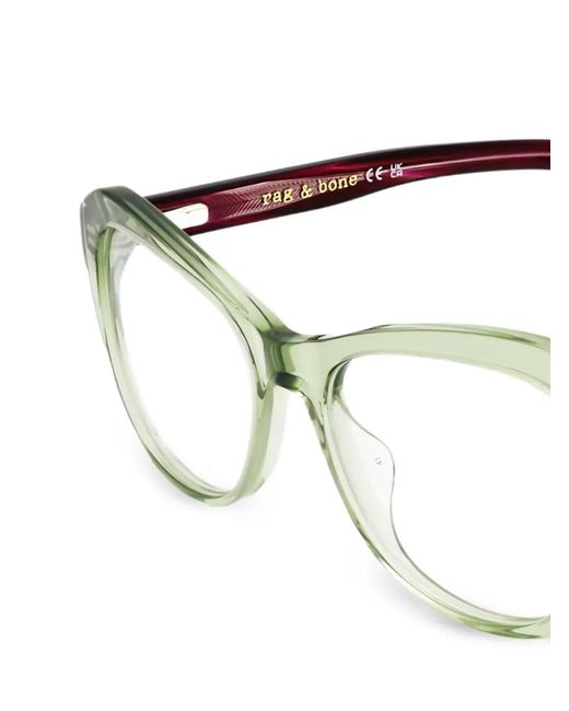 Rag & Bone Green Cat-Eye Frame Glasses