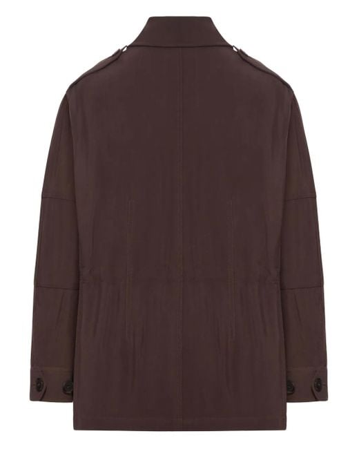 Tom Ford Brown Field Jacket In Wool Blend