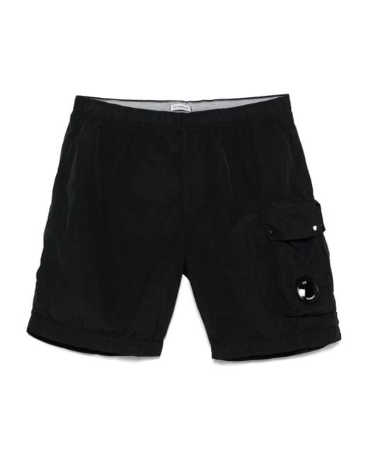 C P Company Flatt Nylon Badeshorts in Black für Herren