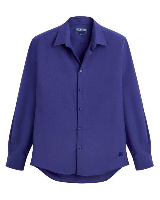 Vilebrequin Blue X The Woolmark Company Wool Shirt for men