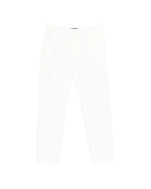 Weekend by Maxmara White Cropped Cigarette Trousers