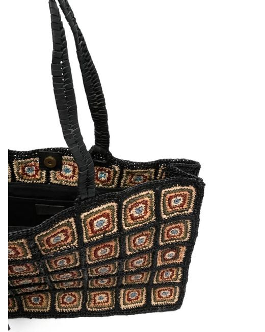 Borsa Tote Squadrata di IBELIV in Black