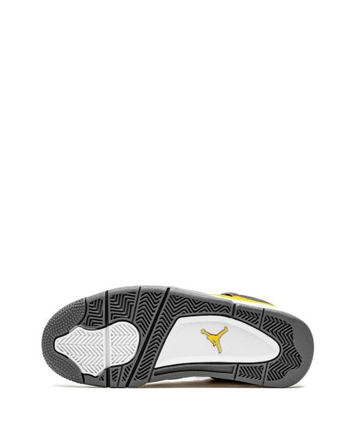 Nike Yellow Air 4 Retro "Lightning 2021" Sneakers for men