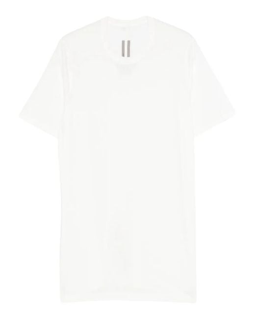 Rick Owens White Cotton Level Tshirt for men