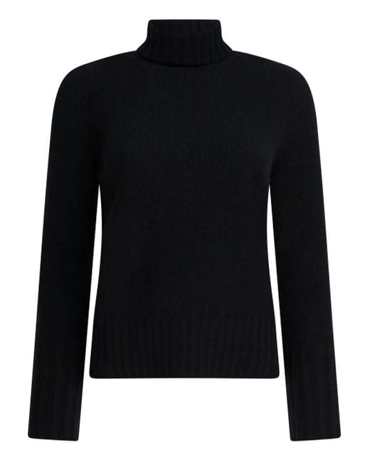 Drumohr Black Roll-Neck Knitwear