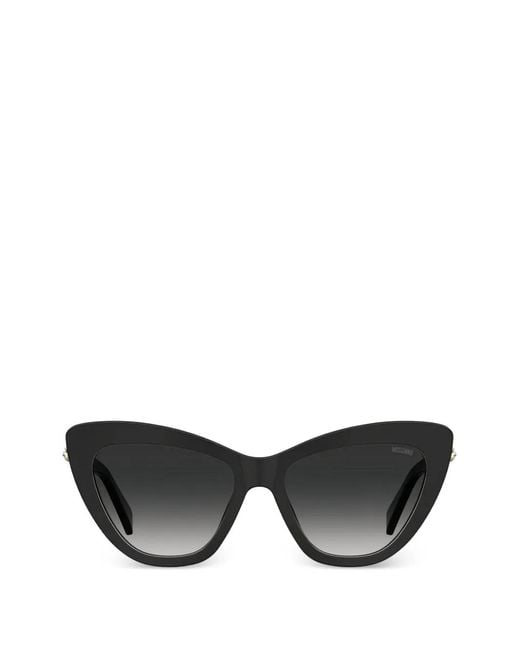 Moschino Black Teddy Bear Cat-Eye Sunglasses