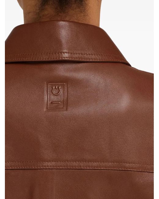 Ferragamo ショートスリーブ シャツ Brown