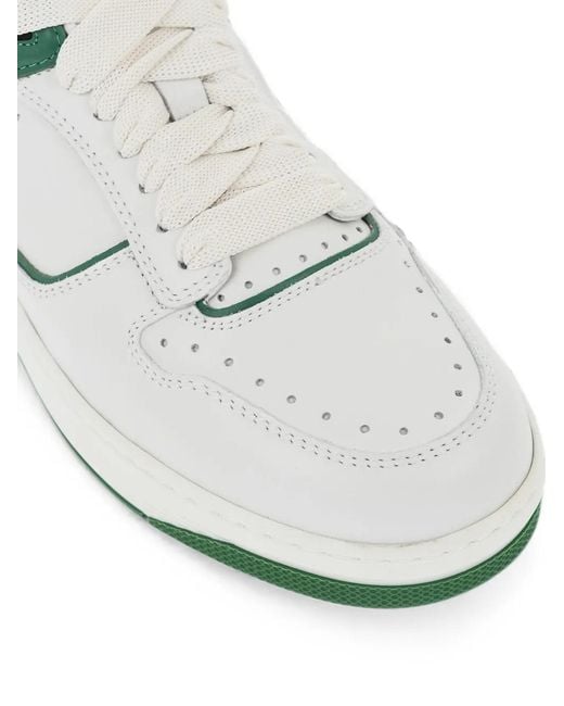Santoni White Air Lace-Up Sneakers for men