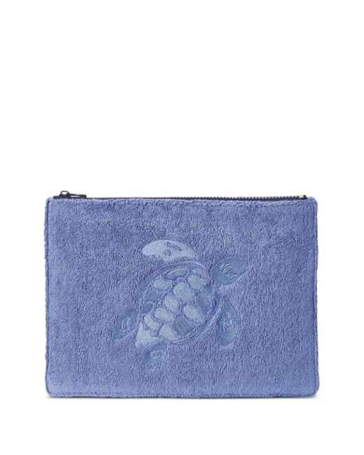 Vilebrequin Blue Polette Terry-cloth Bag