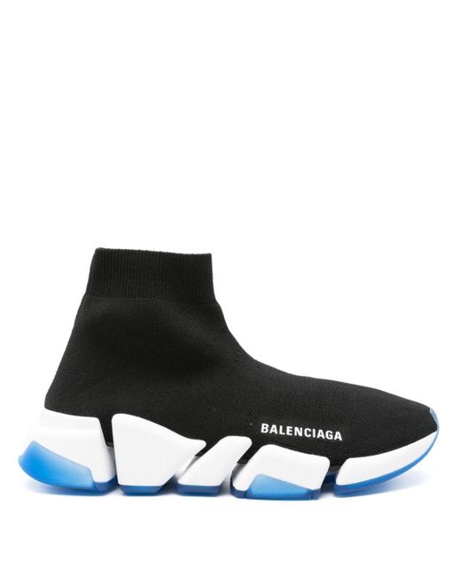 Balenciaga Black Speed 2.0 High-Top-Sneakers