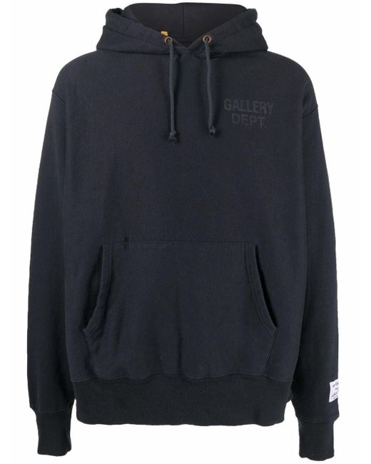 GALLERY DEPT. Cotton Logo-patch Pullover Hoodie in Blue for Men - Lyst