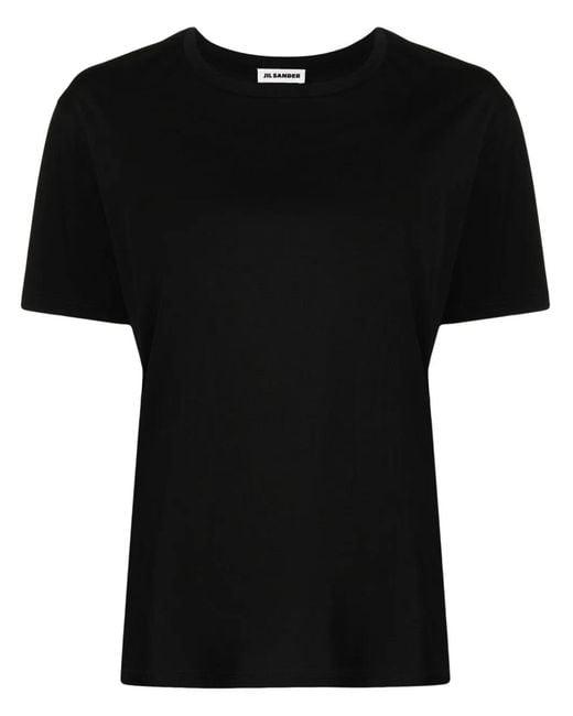 Jil Sander Black Crew-neck T-shirt