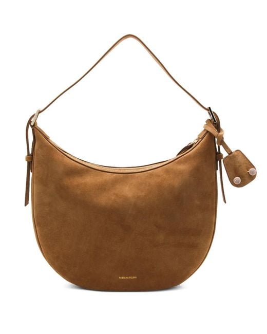 Fabiana Filippi Brown Zip-Fastening Shoulder Bag