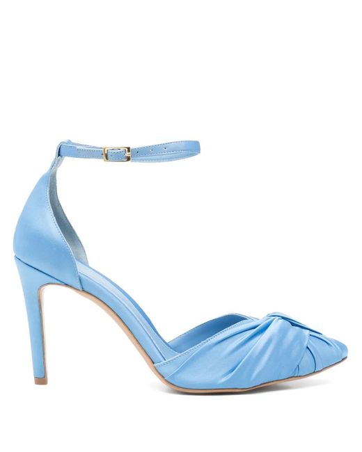 Ginissima Blue 95Mm Satined Pumps