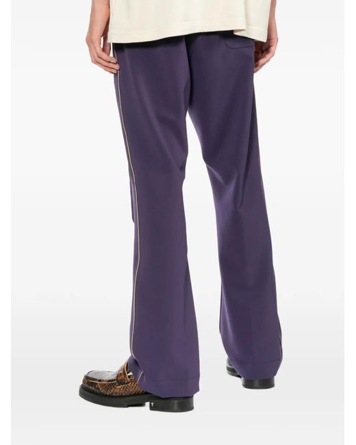 Needles Blue Drawstring-Waist Track Pants for men