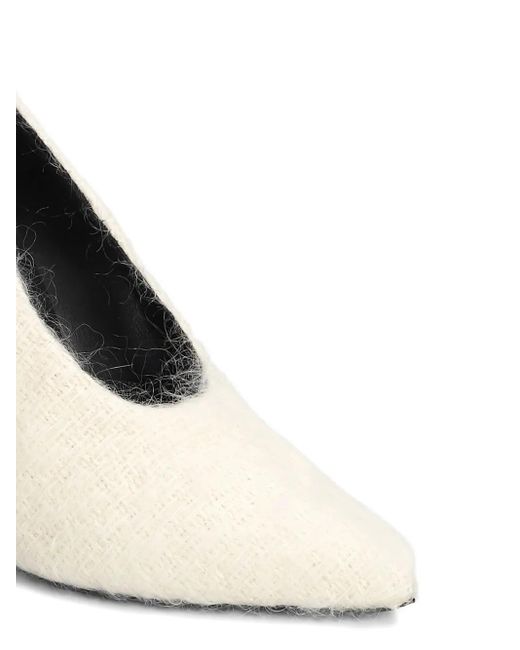 Zapatos de tacón con puntera en punta Magda Butrym de color White