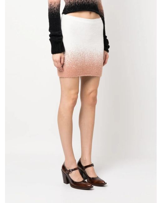 OTTOLINGER Pink Gradient-Effect Knitted Miniskirt