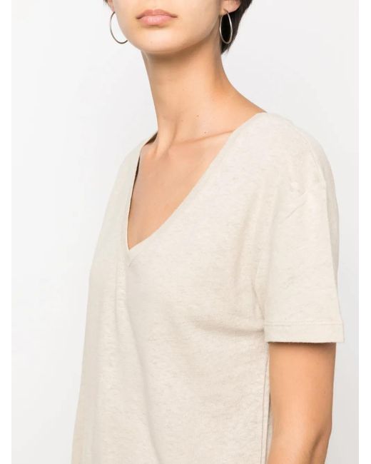 Each x Other Natural V-Neck Mélange T-Shirt