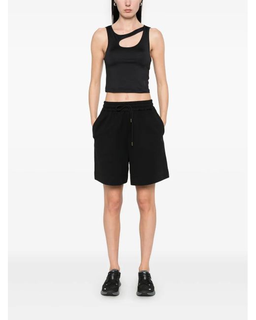 Moncler Black Drawstring Track Shorts