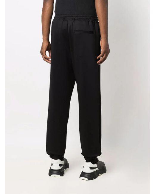 Moschino Black Elasticated Track Pants for men