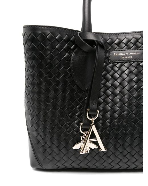 Aspinal Black Medium London Tote Bag
