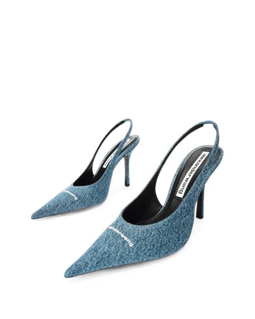 Alexander Wang Blue Buffy 105Mm Slingback Pumps