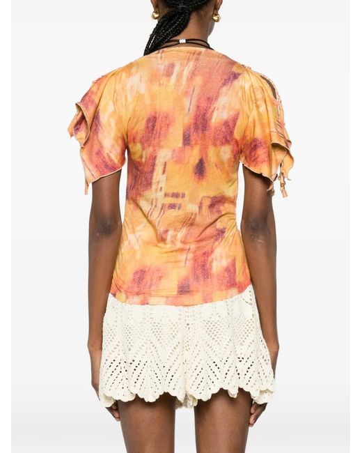 Isabel Marant Orange Jazia Top