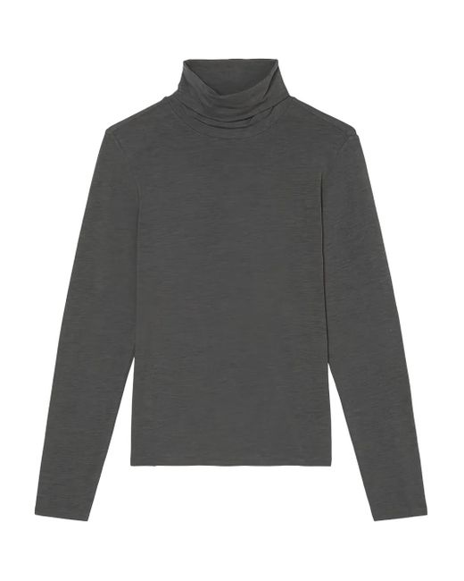 Marc O' Polo Top Met Col En Lange Mouwen in het Gray