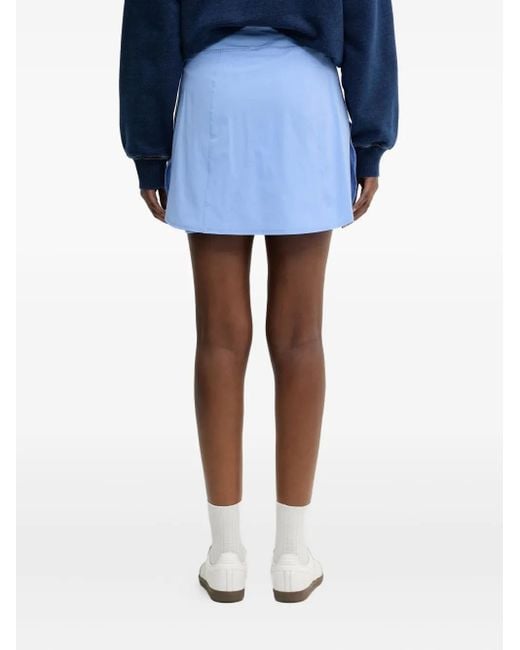 Fjallraven Blue Elastic-Waistband Pleated Skirt