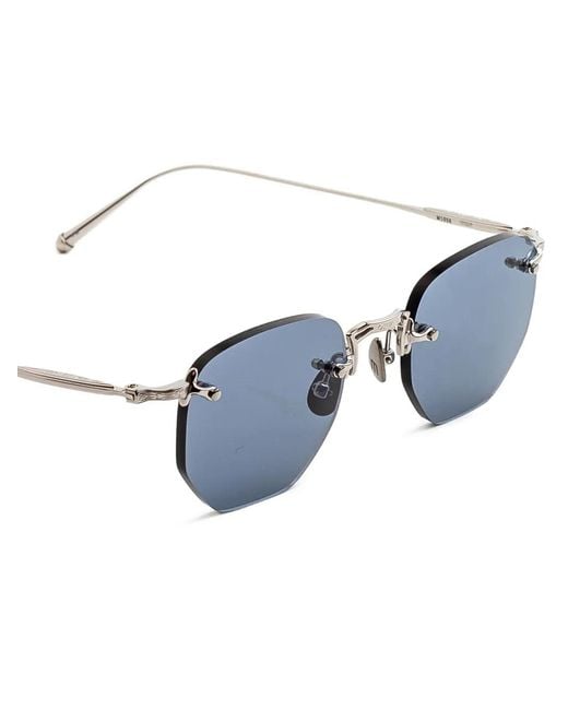 Matsuda Blue Geometric-Frame Sunglasses