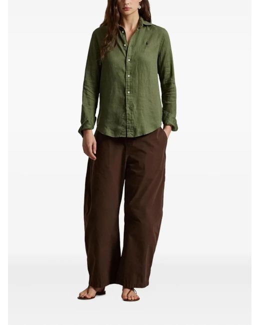 Polo Ralph Lauren Green Button Front Shirt