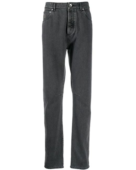Brunello Cucinelli Gray Denim Jeans for men