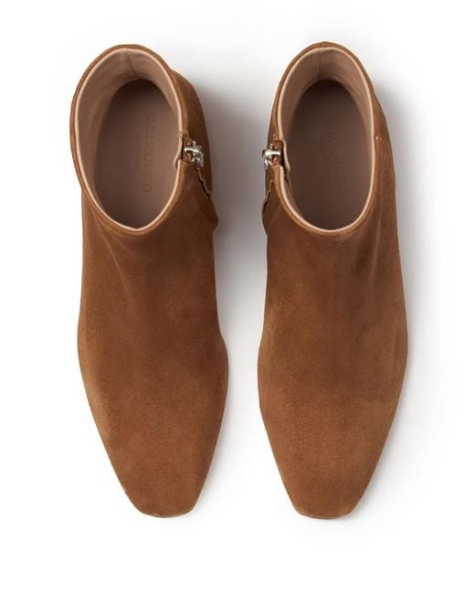 Scarosso Brown Suede Ankle Boots