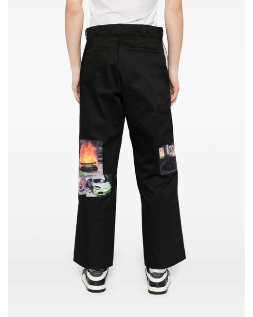 ANTI SOCIAL SOCIAL CLUB Black Burnout Work Pants for men