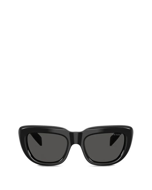 Prada Black Square-Frame Sunglasses