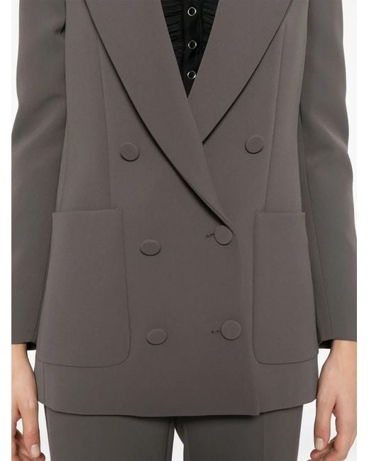 DR. HOPE Gray Double-Breasted Blazer