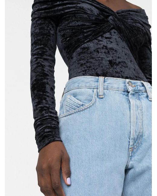 The Attico Blue Boyfriend Denim Jeans
