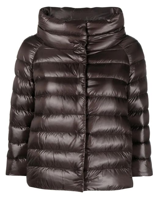 Herno Black High-Neck Puffer Jacket
