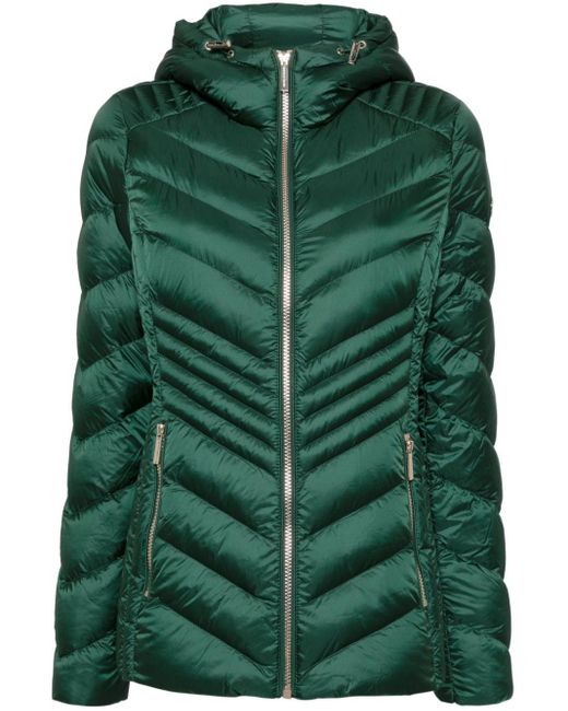 MICHAEL Michael Kors Packable Puffer Jacket in Green Lyst UK