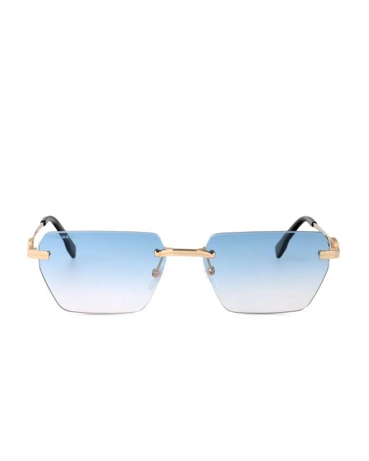 DSquared² Blue Logo Rimless Sunglasses for men