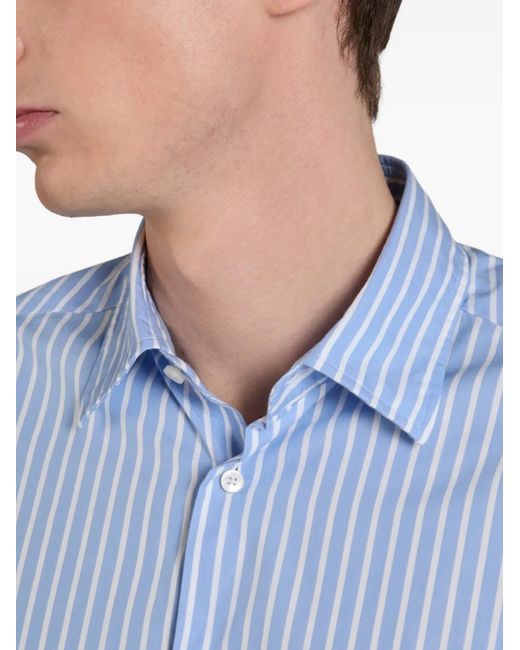 Slowear Blue Striped Shirt for men