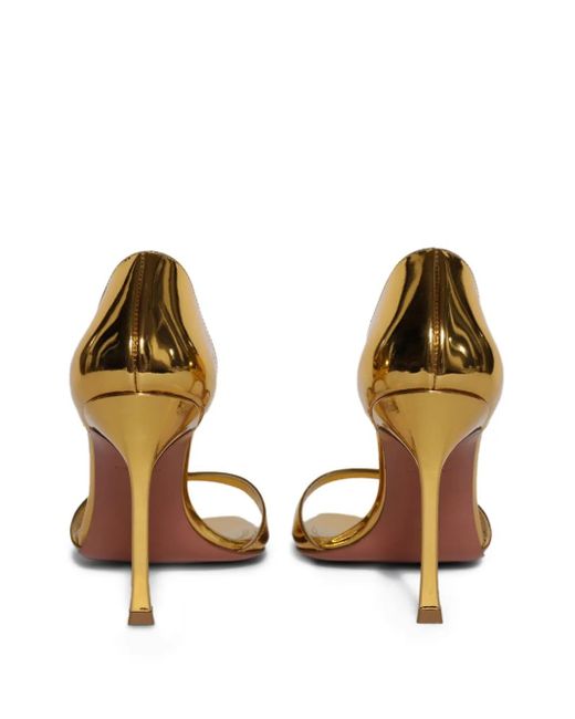 AMINA MUADDI Metallic 95mm Agnese Sandals