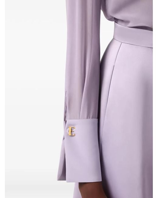 Elisabetta Franchi Purple Blouse