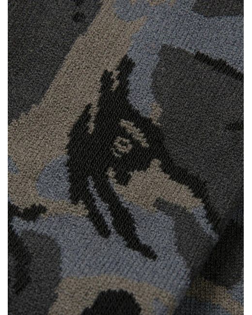 Aape By A Bathing Ape Black Camouflage Logo Socks for men