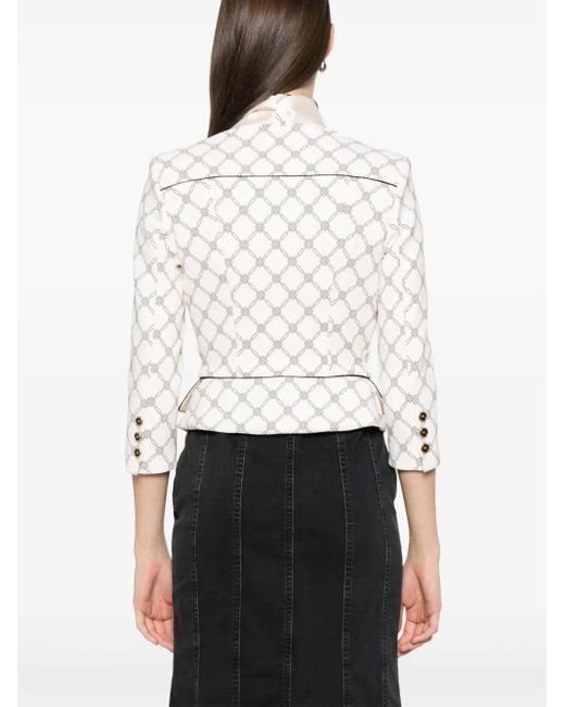 Elisabetta Franchi プリント ジャケット White