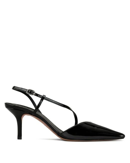 Ba&sh Black Colce Slingback Pointed-Toe Pumps